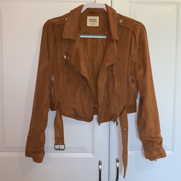 Faux Suede Brown Jacket (M) - Picture 2 of 4